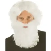 Buttinette Perücken-Set "Nikolaus", weiß