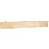 Buttinette Adventskalenderleiste aus Holz mit 24 Haken, 75 x 10 cm