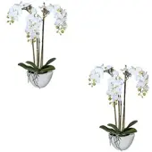 Creativ Green künstliche Pflanze Miniphalaenopsis, ca 51cm, "Real Touch", 2er Set