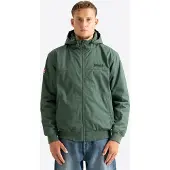 Lonsdale Herren Jacke mit Kapuze normale Passform DUNSTER Olive/Black M