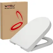 Woltu Toilettendeckel WC-Sitz mit Absenkautomatik für Familie