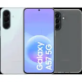 Samsung Galaxy A57 128GB Hellblau 5G + BlueBuilt Backcover Transparent