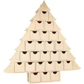 Artémio Selbst bemalen – Adventskalender mit 24 Schubladen