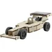 SOL EXPERT Solar-Holz-Steckbausatz - Solar-Rennwagen