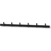 Zack Garderobenleiste Cadore schwarz, Designer Design, 60x5x3.5 cm