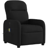 vidaXL Massagesessel Schwarz Stoff