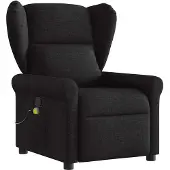 vidaXL Massagesessel Schwarz Stoff