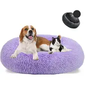 Sonstiges Hundebett Donut Plüsch Waschbar Ø70cm Lila