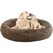 Sonstiges Hundebett rund 90cm Braun Waschbar Weich Rutschfest