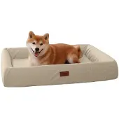 Emme Orthopädisches Hundebett Ergonomisches Hundesofa 89x67cm Khaki