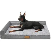 Sonstiges Orthopädisches Hundebett L 91x61cm Grau mit Schaumstoffkanten
