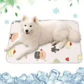 Sonstiges Kühlmatte Hund 60x45cm Selbstkühlend Waschbar Grau Tiermuster