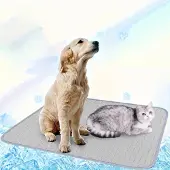 Sonstiges Kühlmatte für Hunde Selbstkühlend 50x60cm Grau rutschfest waschbar