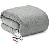 Beautissu DECKE Aurelia 150/200 cm Hellgrau