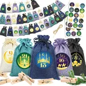 Dripio Ramadan Adventskalender Set – 30 Stoffbeutel mit Kordelzug, DIY