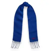 Ralph Lauren für Damen. 455P18145003 Wollmischschal mit blauen Fransen (OSFA), Lässig, Wolle