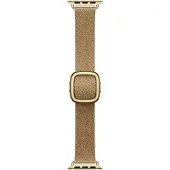 Apple 42 mm Armband mit moderner Schließe S, Ersatzarmband, Kamelbraun