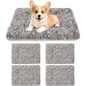 Sonstiges 4er Set Haustiermatte Hundebett 69x48 cm Grau