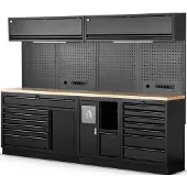 HBM modulares Werkstattsystem 10-teilig, schwarz