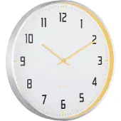 Karlsson - Wanduhr Sporty - Gelb - 40x40x4,3 cm