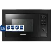Heinner HMW-MDBI25GDBK Einbau-Mikrowelle 25L, 900W, Grill 1000W, Auftauen, Schwarz