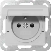 Gira Steckd. Erdstift KD + SP System 55 Grau m 4488015