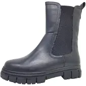 Tamaris Damen Echtleder Chelsea Boot black nappa, Damen:38 EU