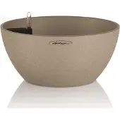 Lechuza 'Cubeto Stone 30', sandbeige, ca. Ø 30 x 13,5 cm