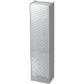 Hjh OFFICE PRO SIGNA R50 CE - Grau/Silber Rollladenschrank 5 OH Chromgriff Metall