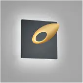 HELESTRA TAIL Wandleuchte IP 54 schwarz - gold #28/2114.28