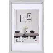 Walther design ES030S, Kunststoff, Silber, Einzelbilderrahmen, Wand, 15 x 20 cm, Rechteckig