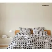 Elegante Mako Satin Bettwäsche Soho - 155x220 cm + 80x80 cmdunkelblau