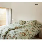 Elegante Interlock Jersey Bettwäsche Wave - 135x200 cm + 80x80 cmsalbei