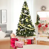 Northix Künstlicher Weihnachtsbaum mit Metallständer, 240 cm, PVC