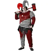 Atosa Harlequin Halloween Herrenkostüm