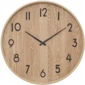 Atmosphera Wanduhr/wanduhr - Woody - Dia 55 cm - Holz - beige