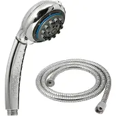 Gedy Chrom, G-Speedy 00, Universal-Handbrause mit 8 Strahlarten Chrom, Duschkopf