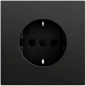 Gira Steckdose 1-fach schwarz matt Unterputz IP20 418074