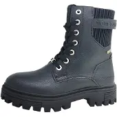 Tom Tailor Kinderschuhe Mädchen Schnürstiefel Schwarz Freizeit