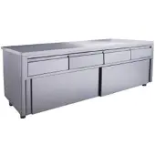 Saro Schiebetürenschrank mit 4 Schubladen, 2000X700mm