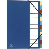 Exacompta 55342E, A4, Blau, 600 Blätter, 225 g/m², Gummiband, 235 mm