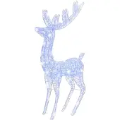 vidaXL XXL Rentiere Weihnachtsdekoration Acryl 250 LED 3 Stk. 180 cm