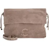 Coccinelle Lidia Suede Bim - Schultertasche 31 cm (warm taupe)
