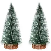 Sonstiges Mini Weihnachtsbaum 2 Stück 30cm künstlich mit Schnee für Tischdeko