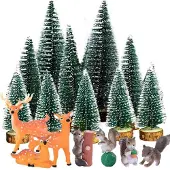 Sonstiges Weihnachtsdekoration Mini Figuren & Tannenbäume 17-teilig
