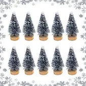 Sonstiges Künstlicher Mini Weihnachtsbaum 6,5 cm Tischdeko 10er Set