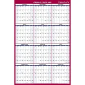 Famanu Großes wiederverwendbares Jahreskalender 2023 - Vertikal und Horizontal, umkehrbar