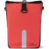 Merkloos Gepäckträgertasche 23 l, wasserdicht, rot, mit Schultergurt, für Fahrrad