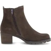 Gabor Damen Stiefeletten aus Rauleder mit Blockabsatz, zeitloses Design und hohem Tragekomfort