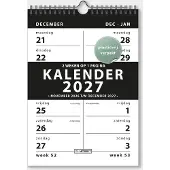 De Hobbit A4 Spiral-Kalender 2-Wochen 2027 Schwarz
